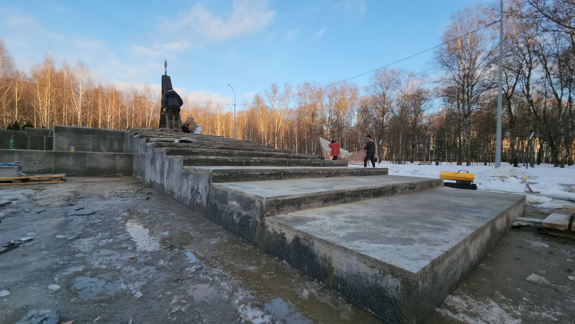 Мемориал, Лобня, Парк, реконструкция, вертикалки,