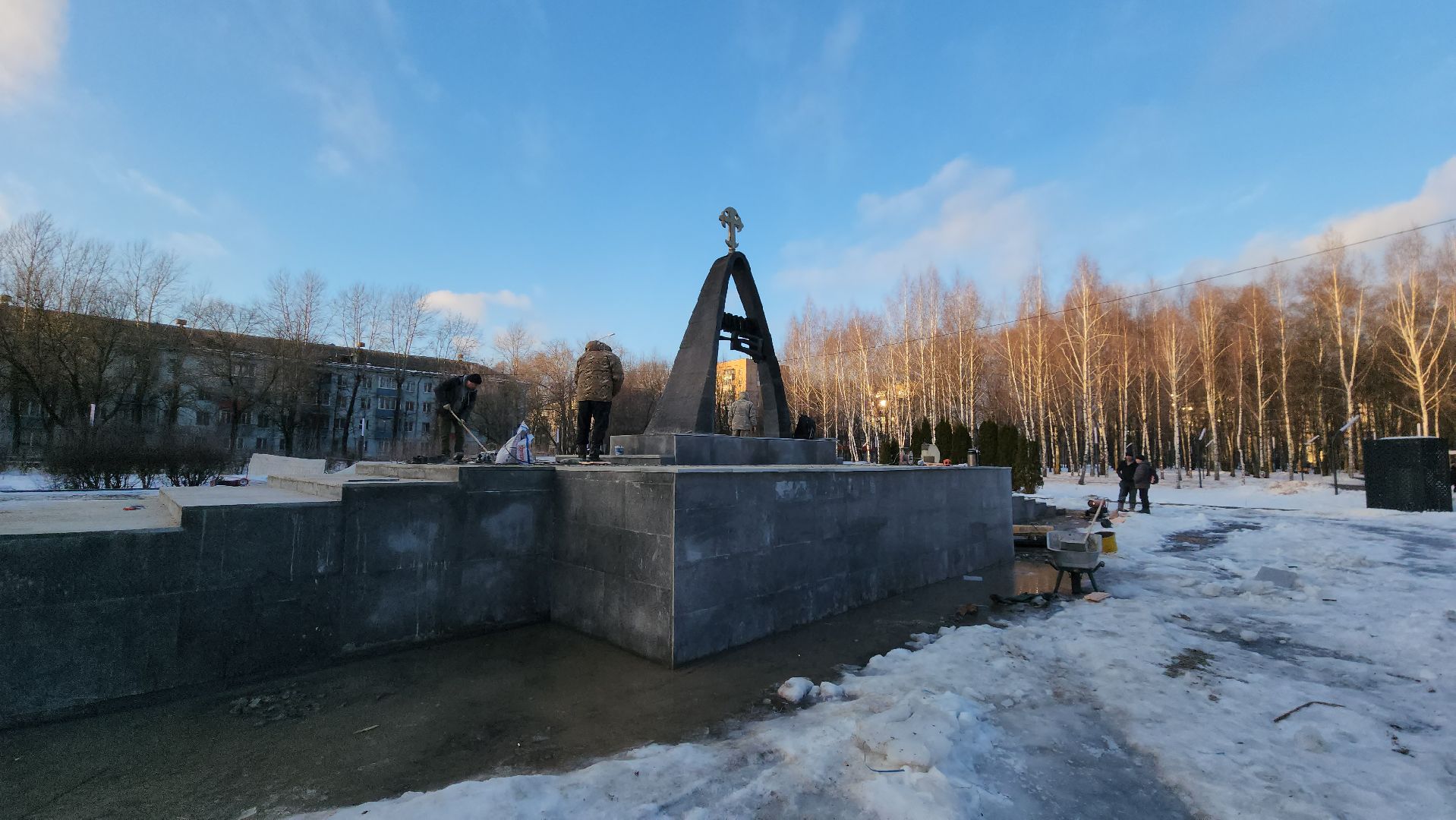 Мемориал, Лобня, Парк, реконструкция, вертикалки,