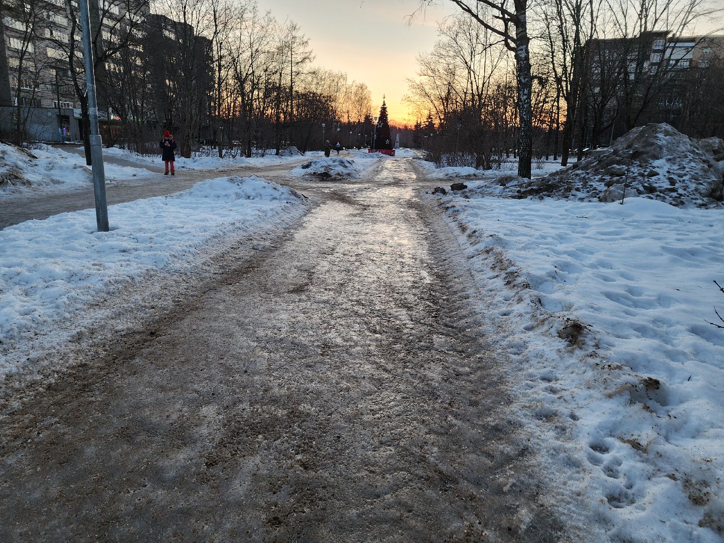 Черноголовка, Очистка дорог, Гололед,