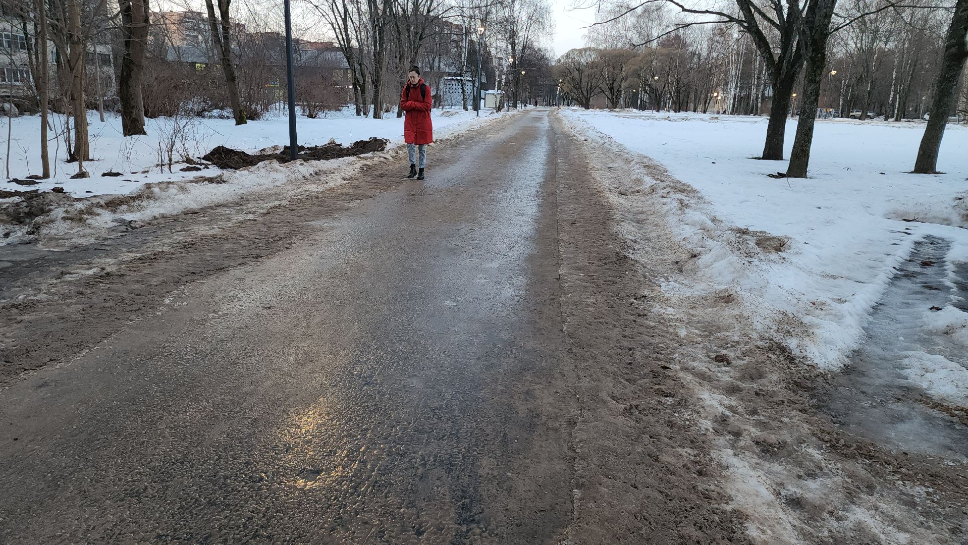 Черноголовка, Очистка дорог, Гололед,