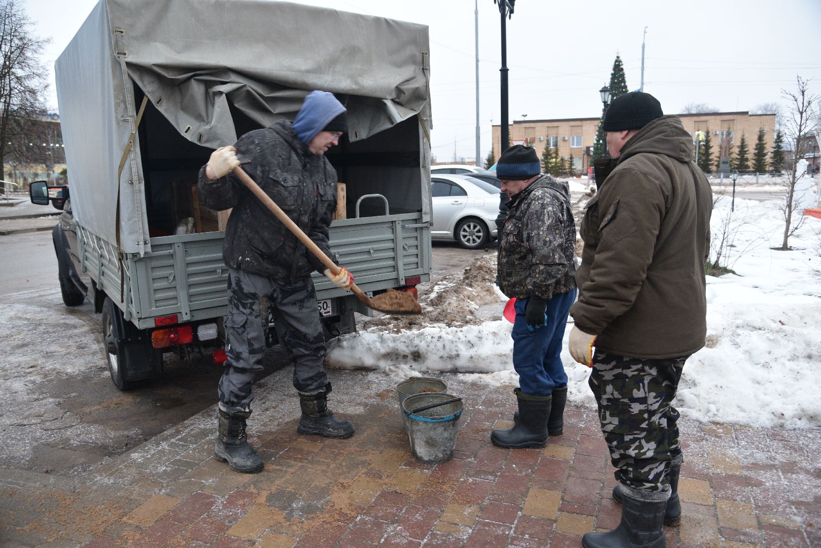 лотошино, благоустройство, посыпка дорог, гололед, добродел, обращения жителей, вертикалки,