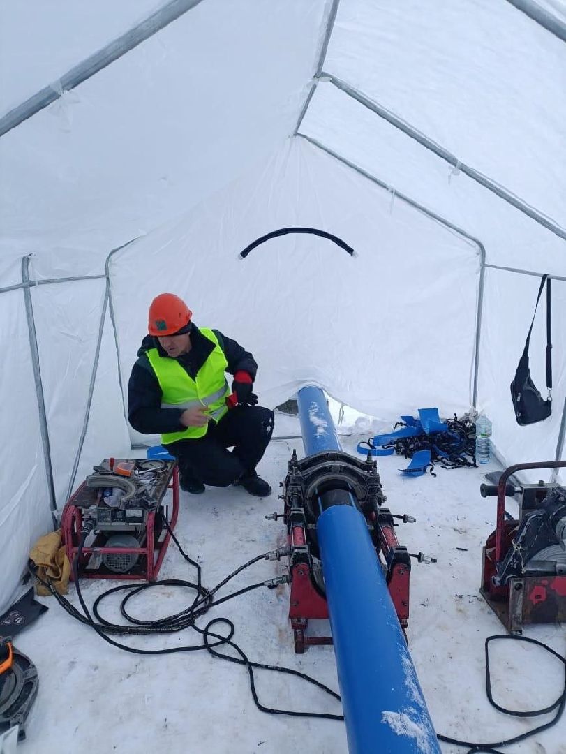 трубы ХВС, замена магистральных труб, власиха замена ХВС, чистая вода, Власиха реконструкция систем ХВС,
