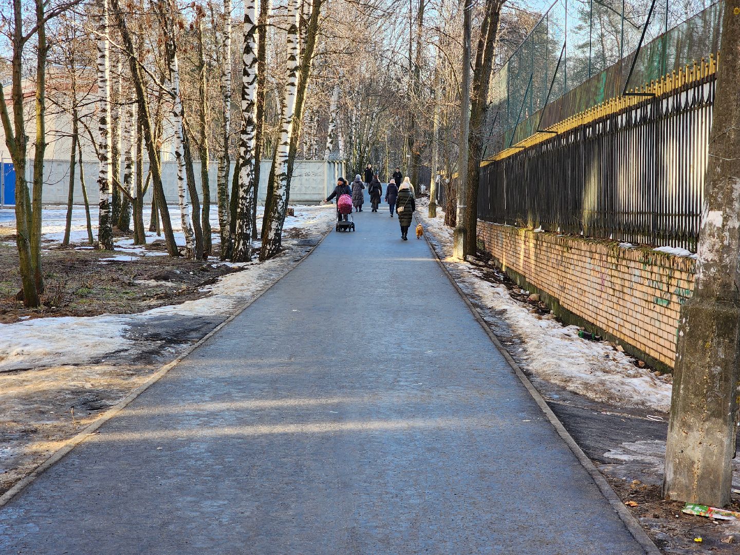 раменское, благоустройство, тротуар от северного шоссе к парку,