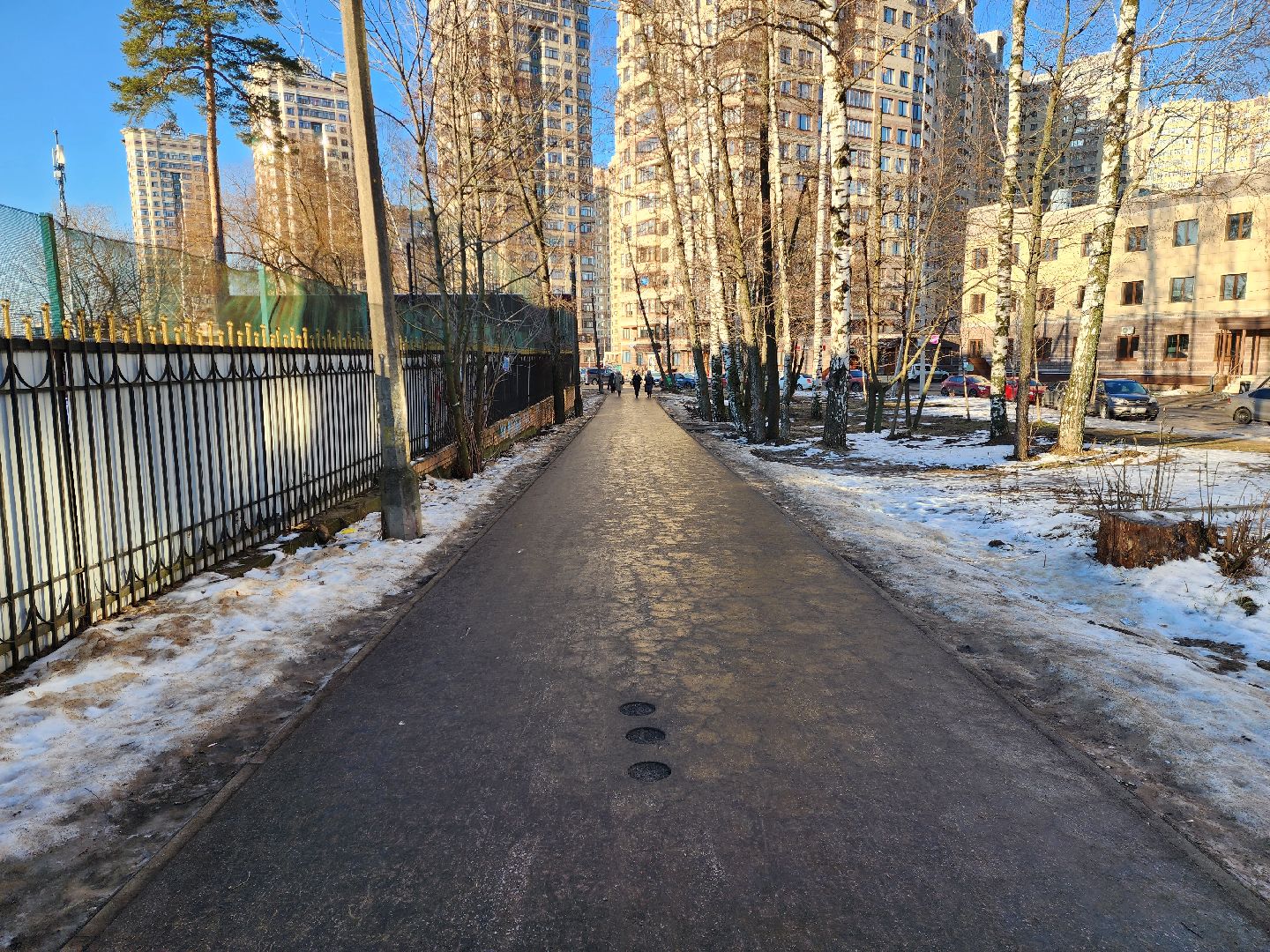 раменское, благоустройство, тротуар от северного шоссе к парку,