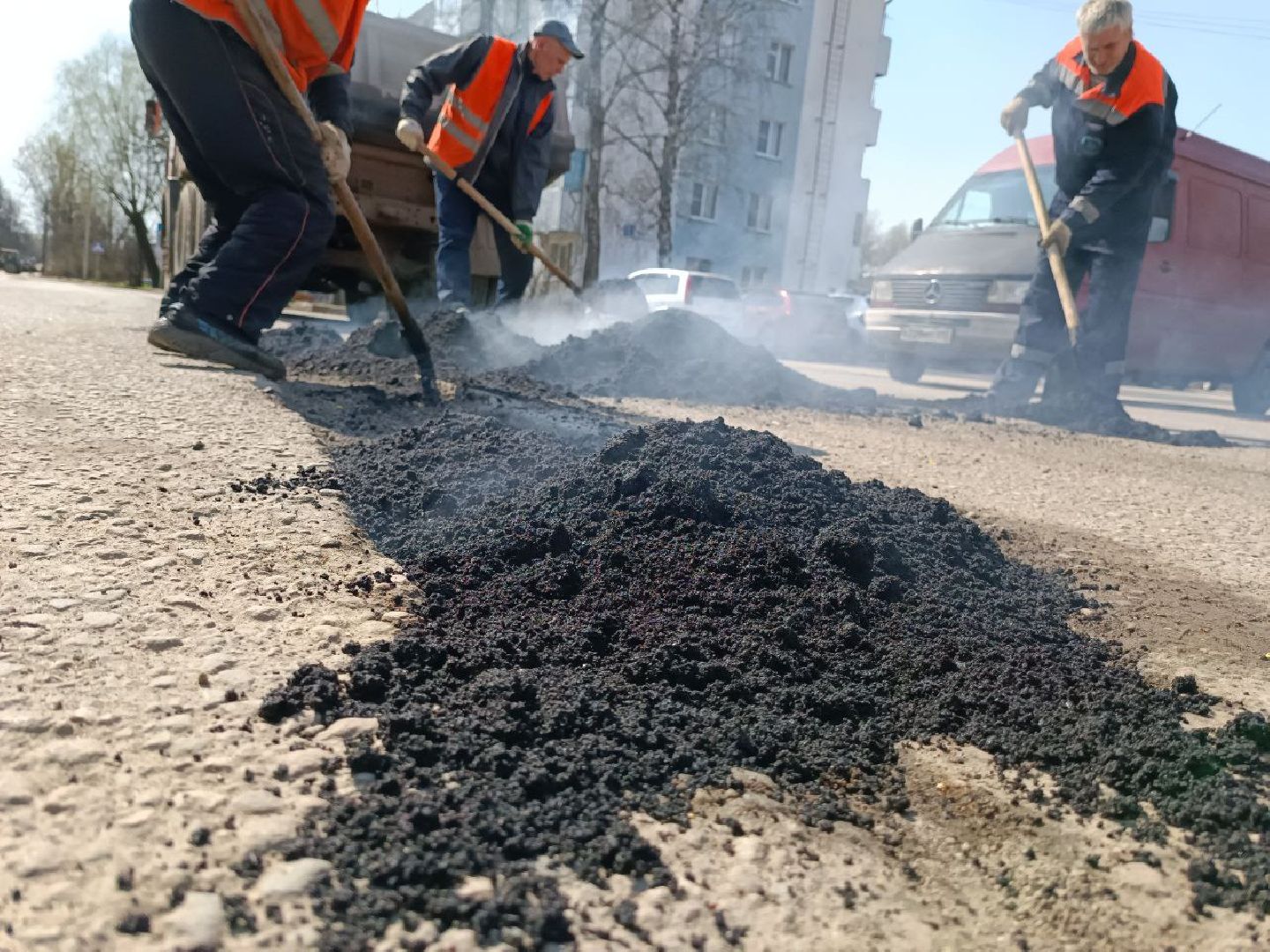 Можайск, Можайский городской округ, Подмосковье, дороги, ямочный ремонт, ремонт дорог