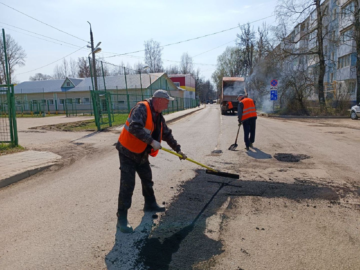 Можайск, Можайский городской округ, Подмосковье, дороги, ямочный ремонт, ремонт дорог