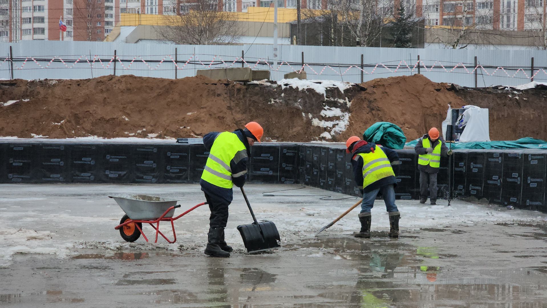 фок с бассейном, Строительство, Бассейн, Лобня, вертикалки,