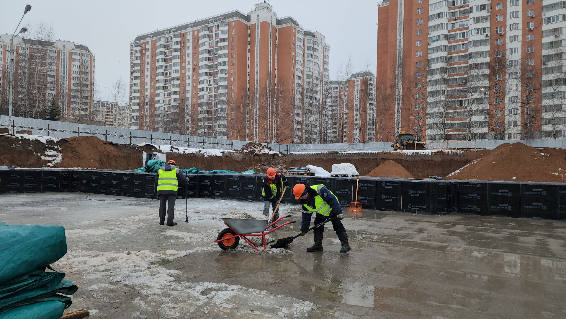 фок с бассейном, Строительство, Бассейн, Лобня, вертикалки,