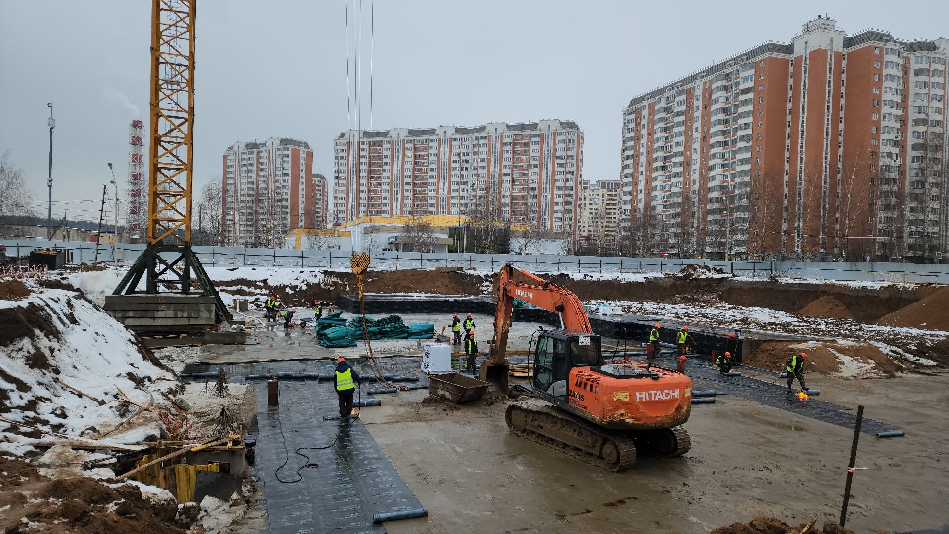 фок с бассейном, Строительство, Бассейн, Лобня, вертикалки,