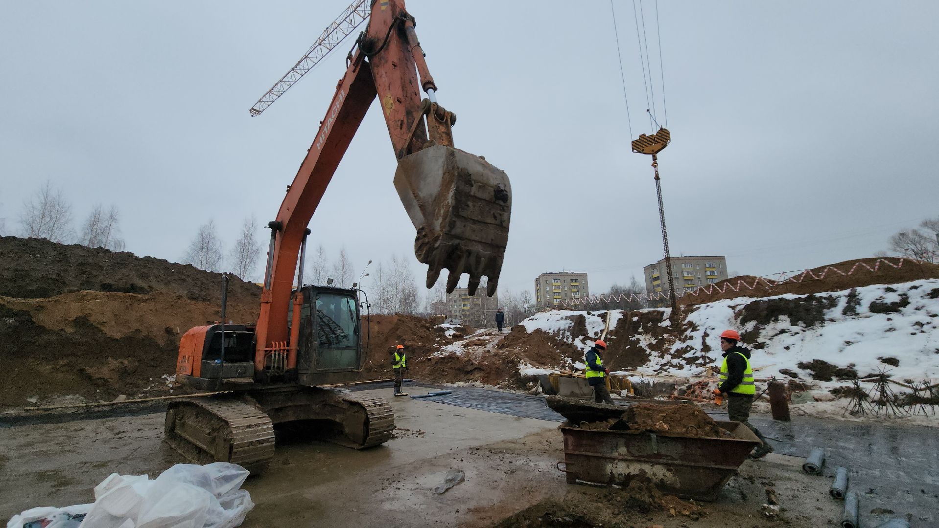 фок с бассейном, Строительство, Бассейн, Лобня, вертикалки,