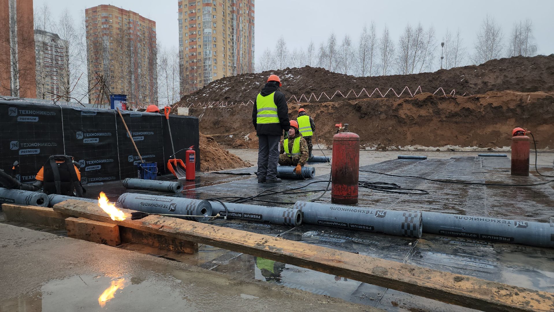 фок с бассейном, Строительство, Бассейн, Лобня, вертикалки,