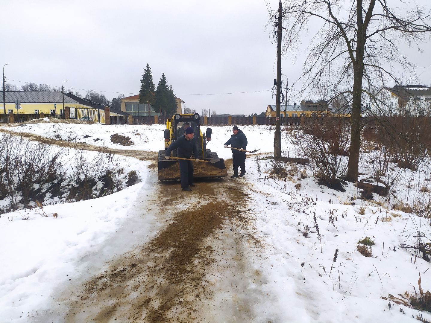 гололед, обработка дорог, ЖКХ, Лосино-Петровский,