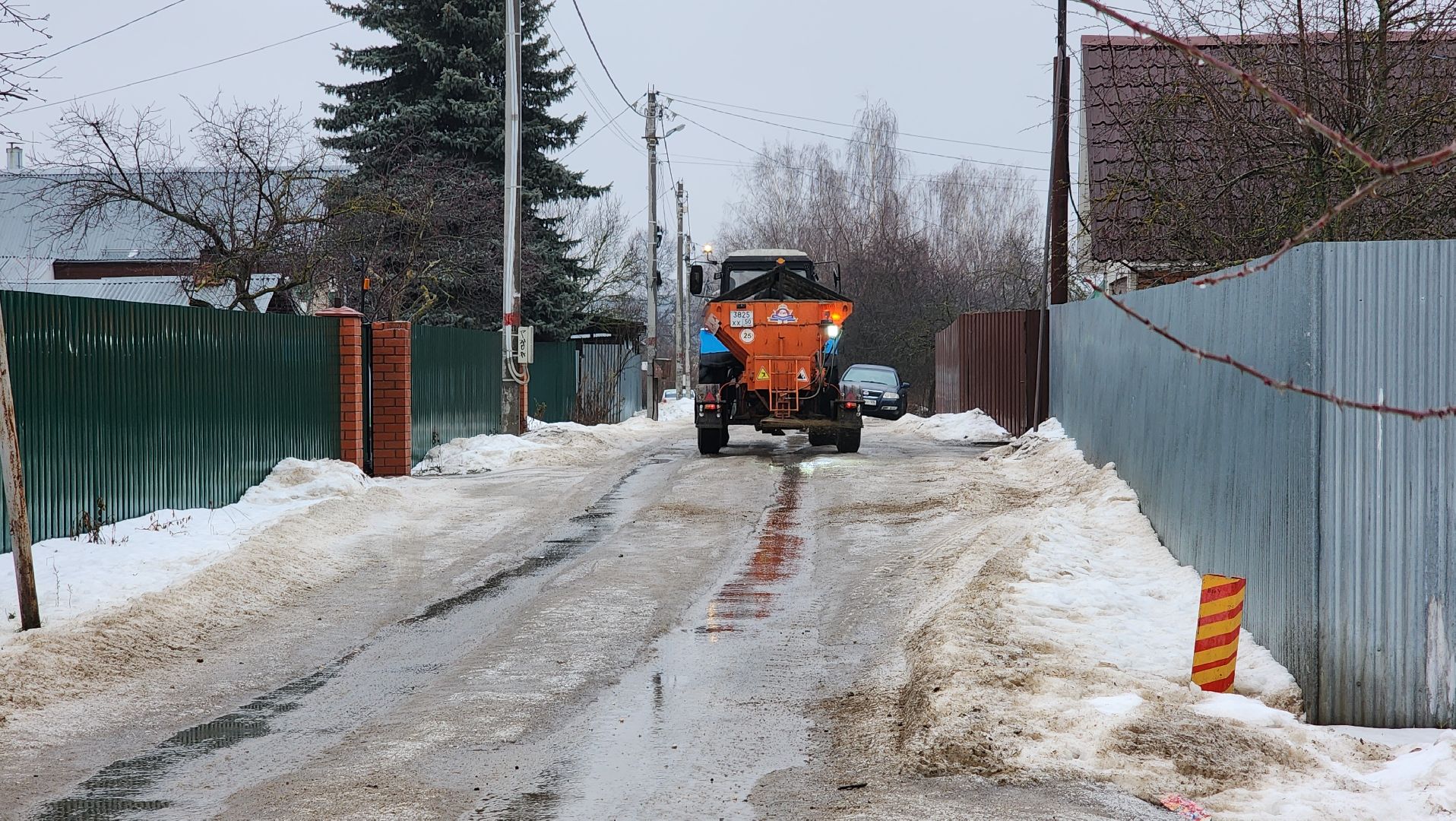 гололед, обработка дорог, ЖКХ, Лосино-Петровский,