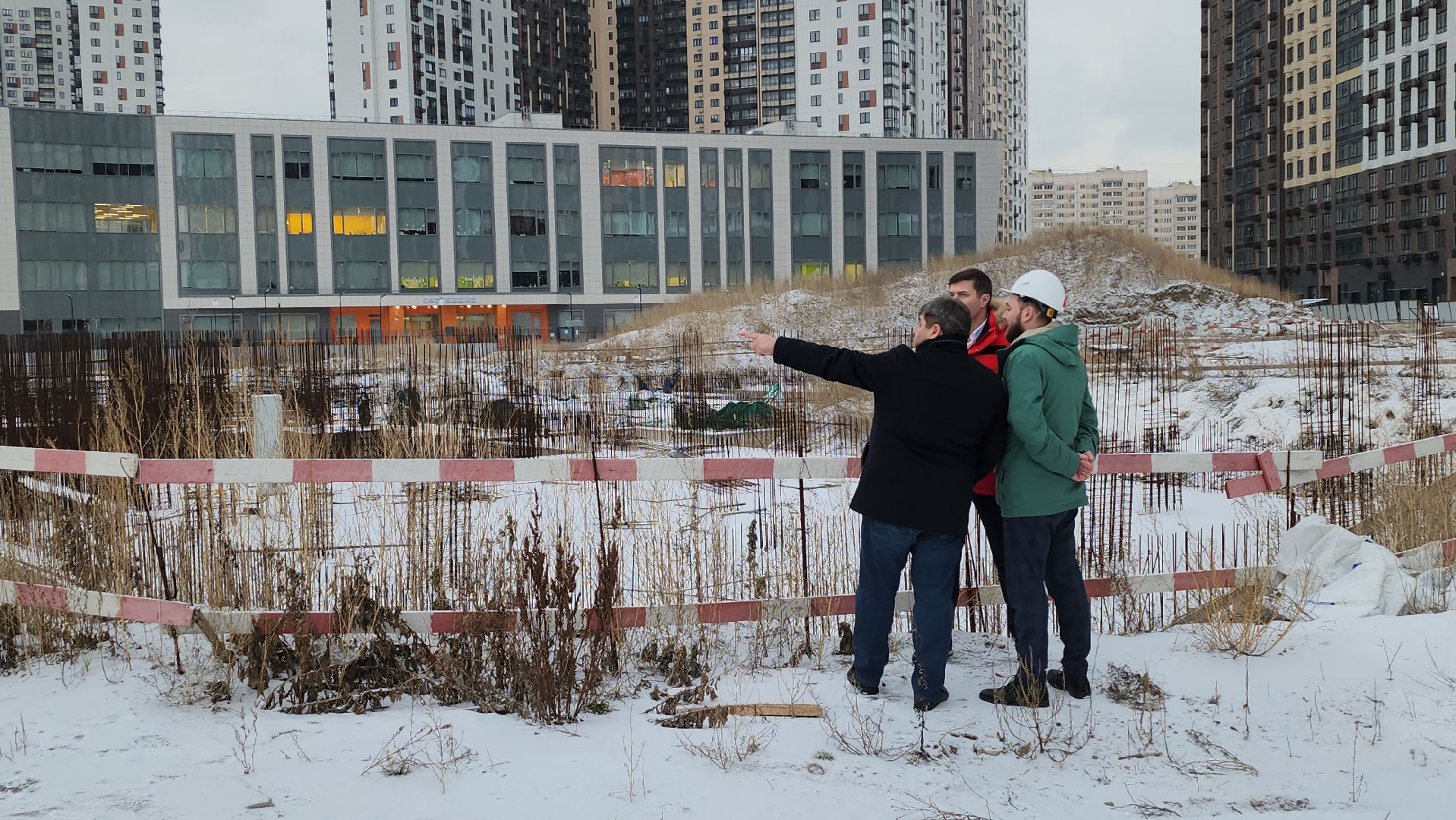 люберцы, глава городского округа люберцы владимир волков, строящийся детский сад, вертикалки,