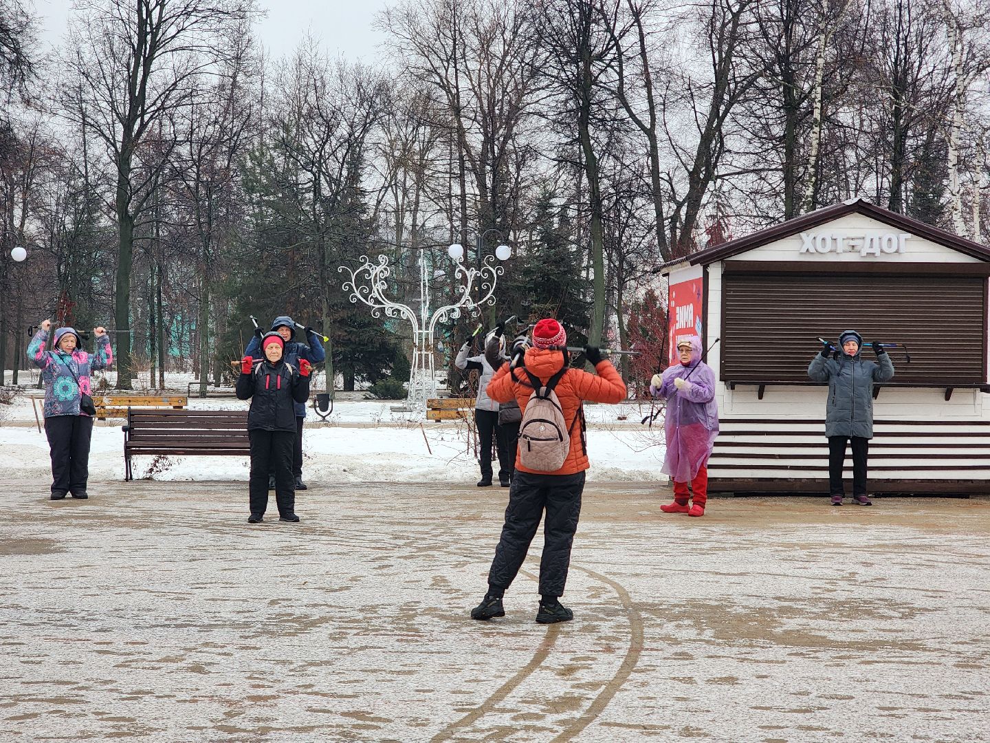 активное долголетие, центральный парк, гимнастика,