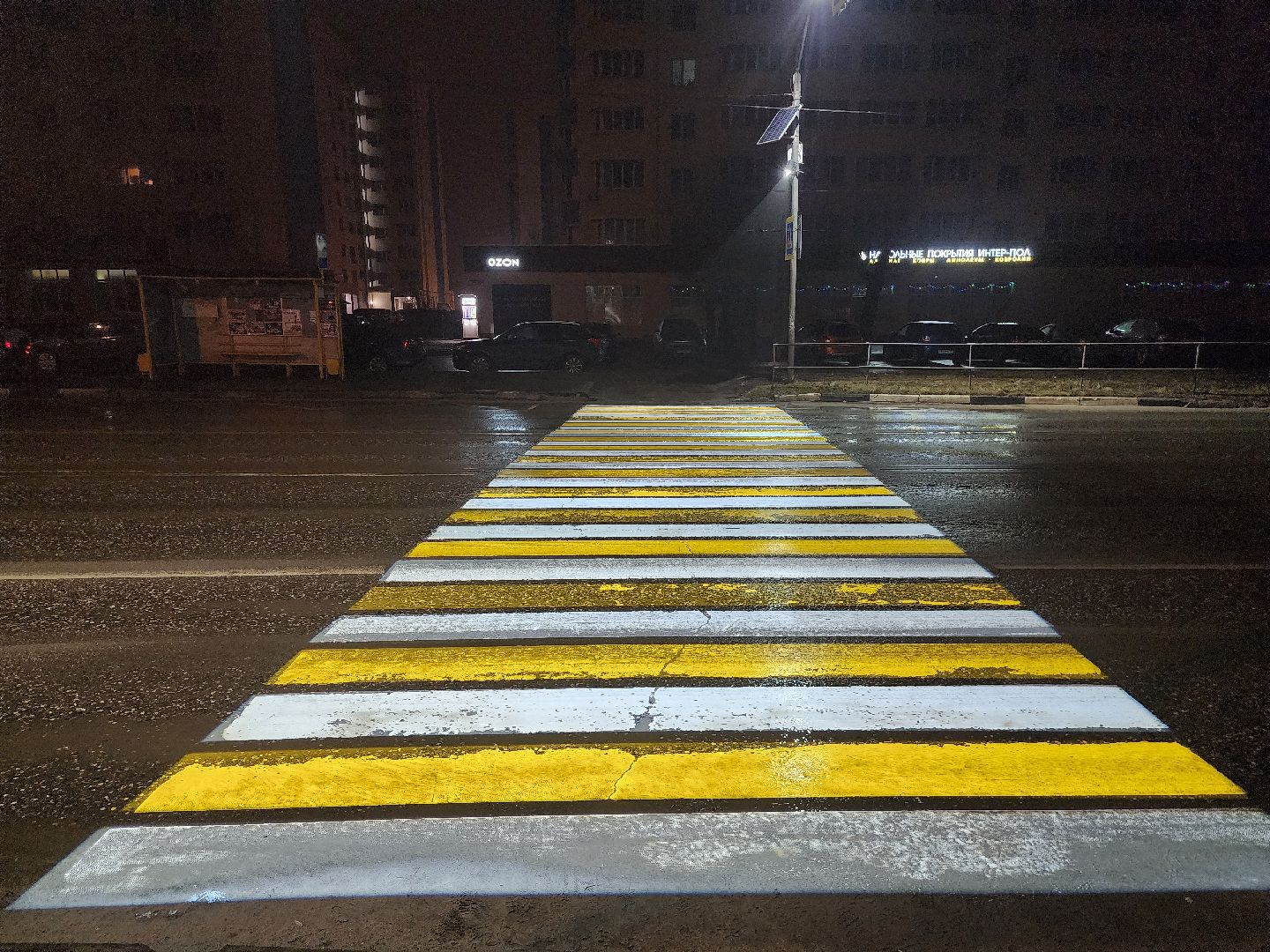 Коломна, проекционный пешеходный переход, вертикалки,