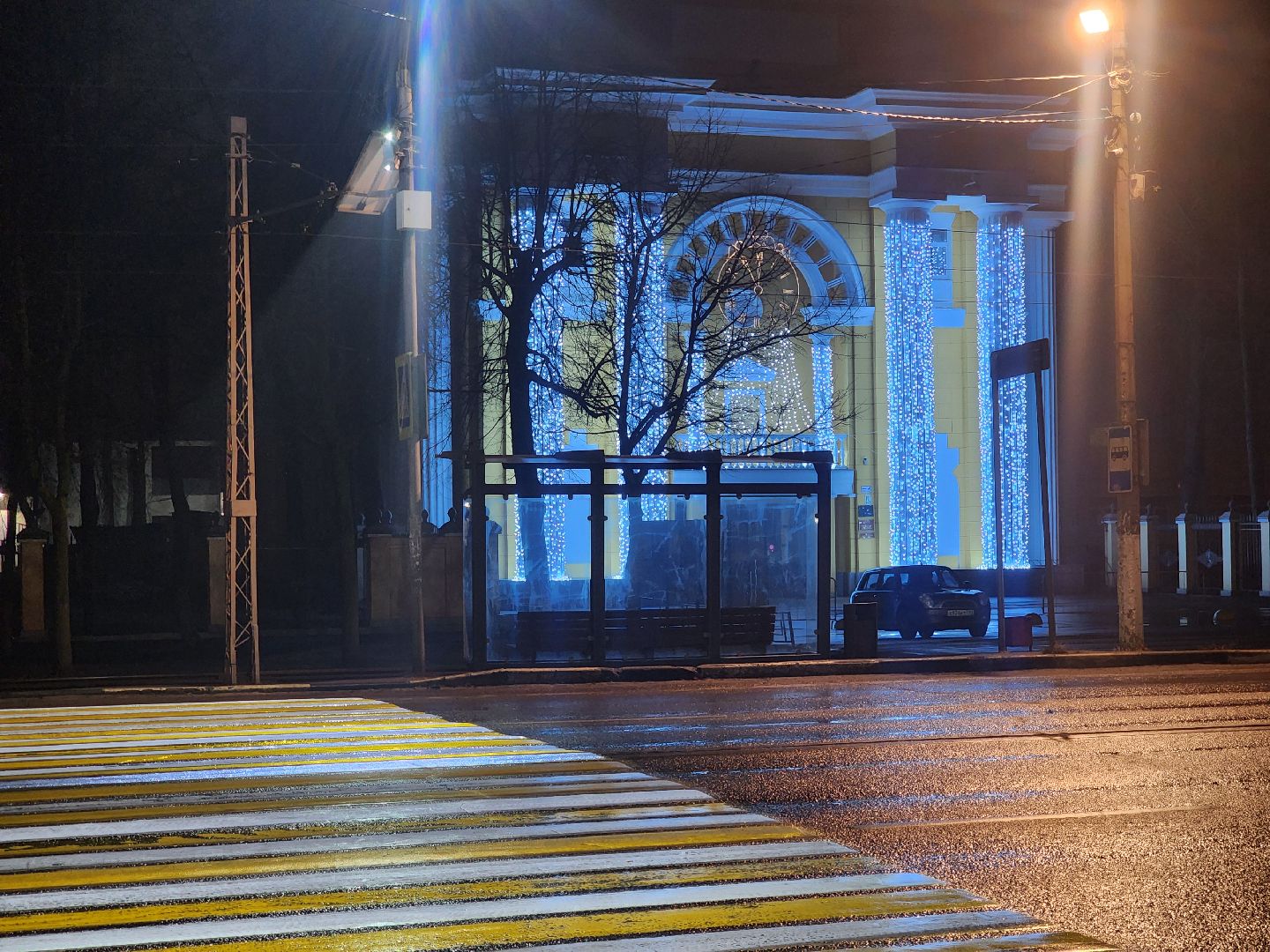 Коломна, проекционный пешеходный переход, вертикалки,