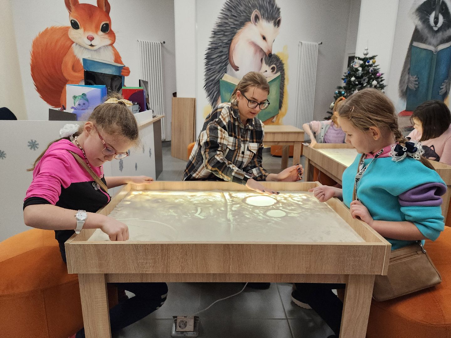 библиотека, песочная анимация, рузская библиотека, дети, руза, рузский городской округ, московская область, подмосковье,