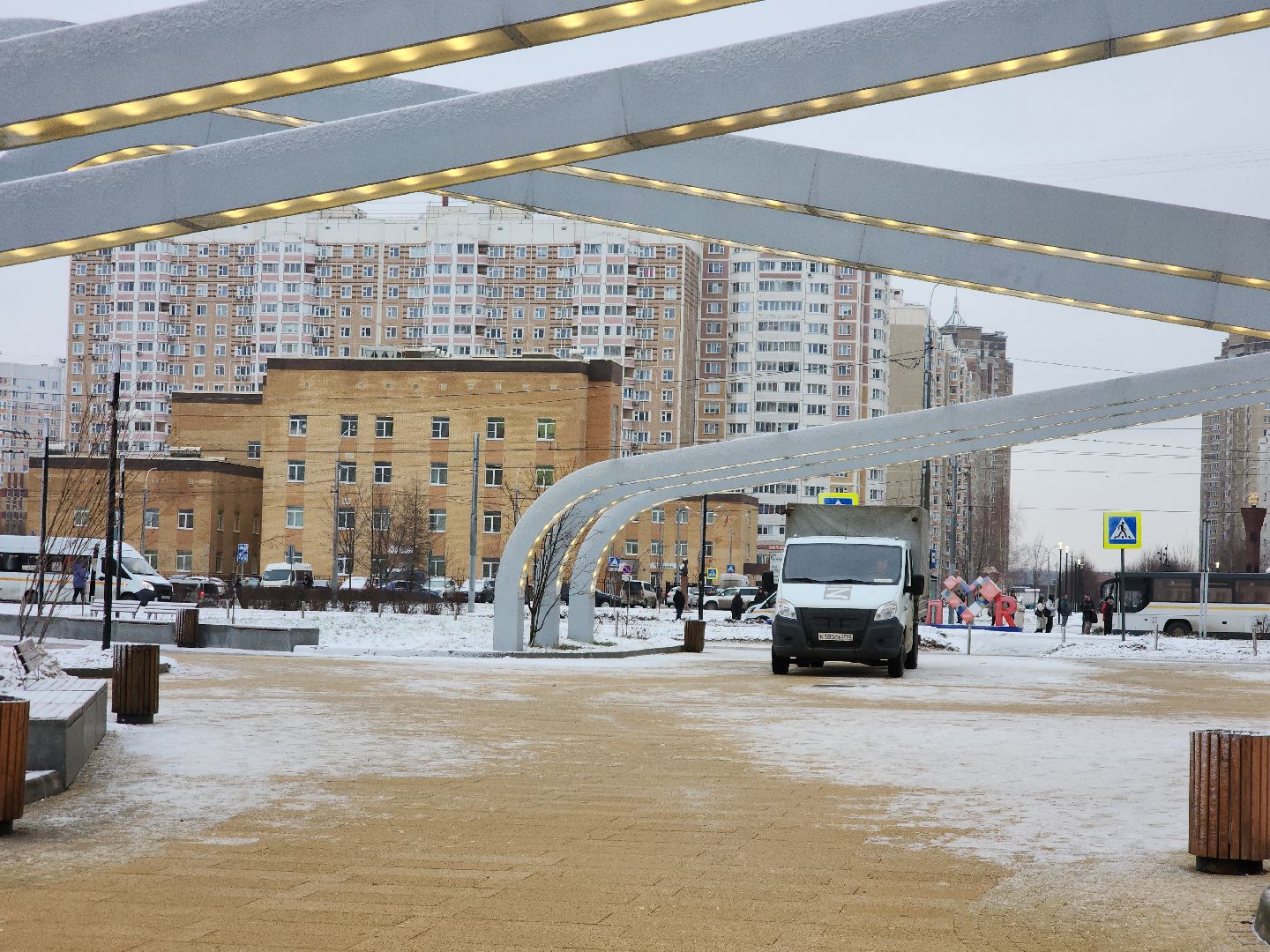 Подольск, Тротуары, борьба с гололедом, Коммунальщики,