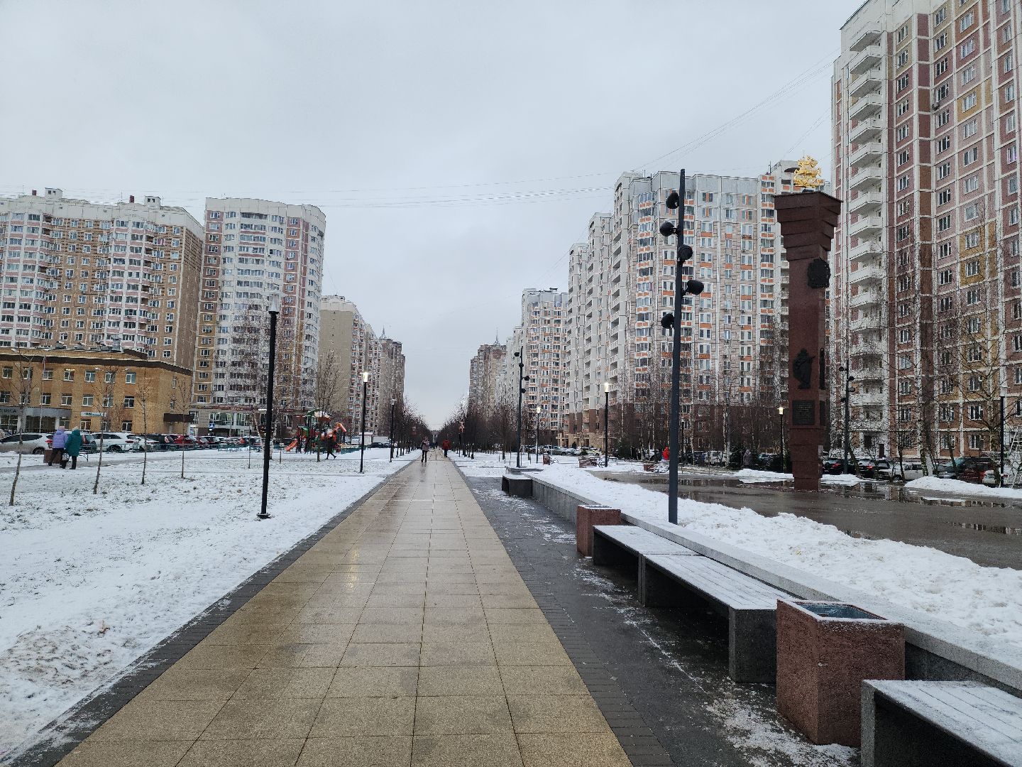 Подольск, Тротуары, борьба с гололедом, Коммунальщики,