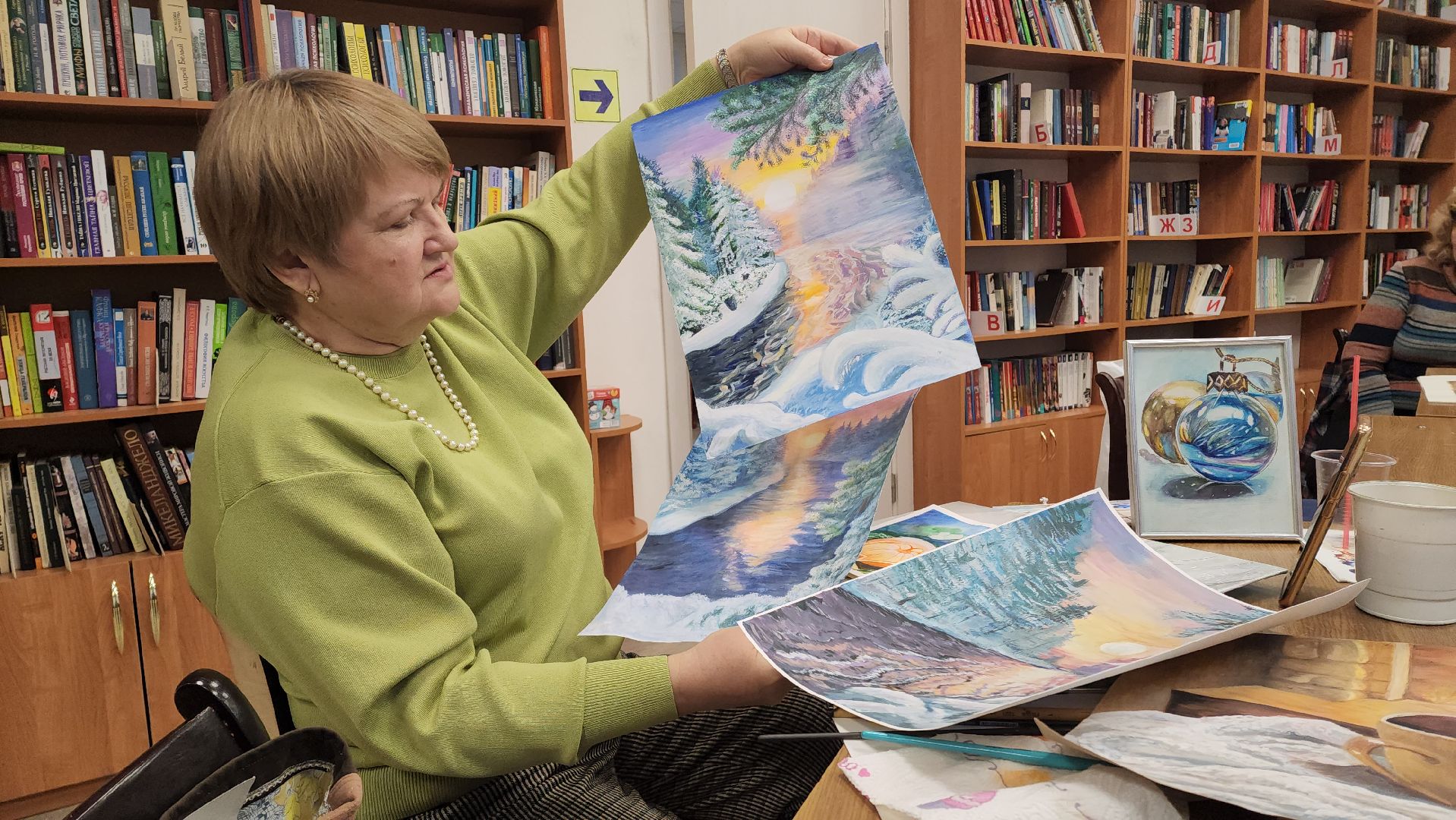 Мастер-класс, Лобня, Рисунок, Живопись,Зима, Зимний натюрморт,