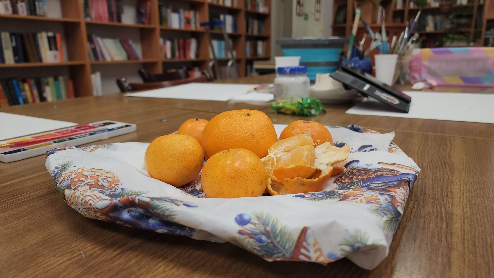 Мастер-класс, Лобня, Рисунок, Живопись,Зима, Зимний натюрморт,