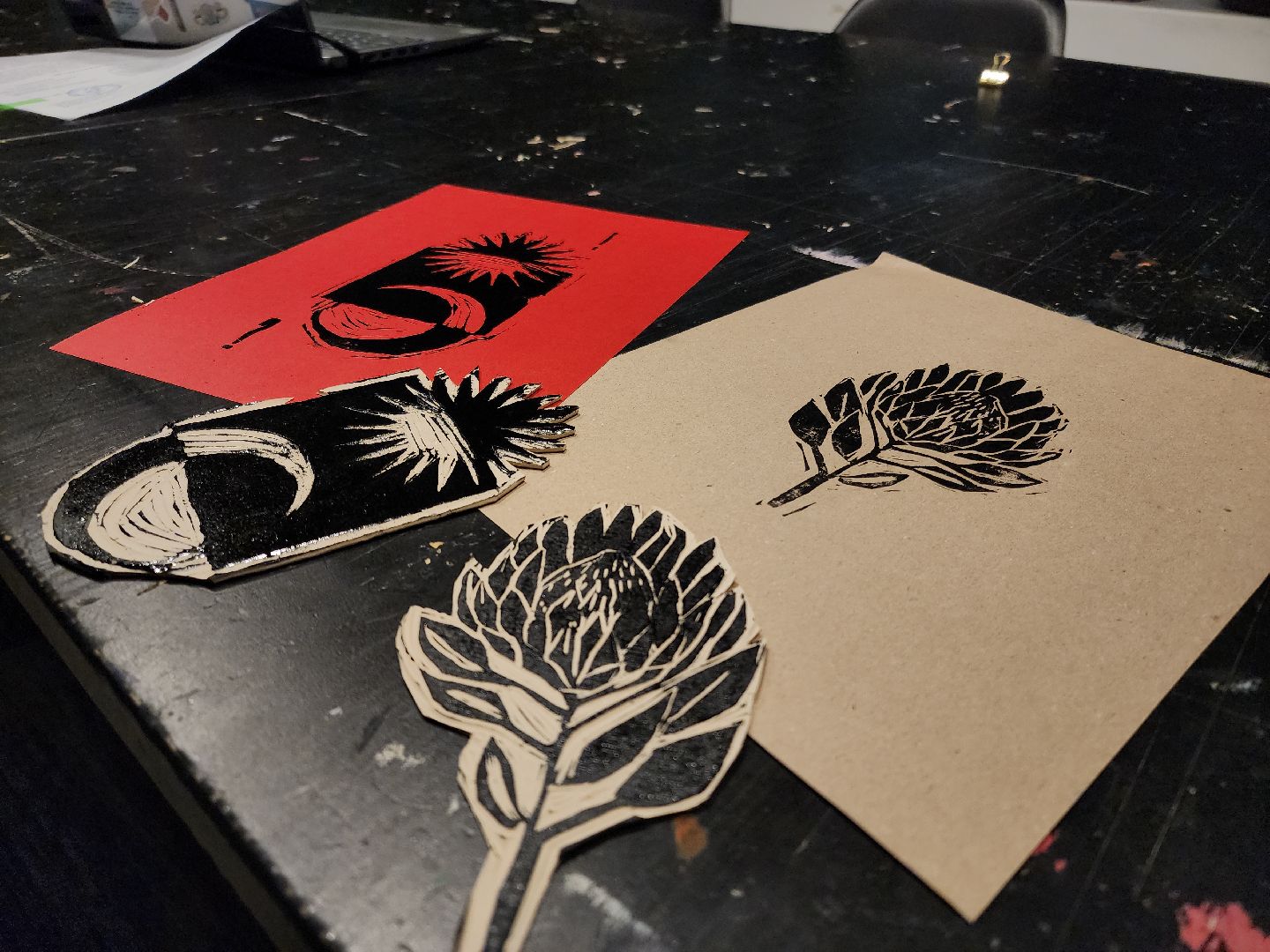 Черноголовка, Линогравюра, Мастер-класс,