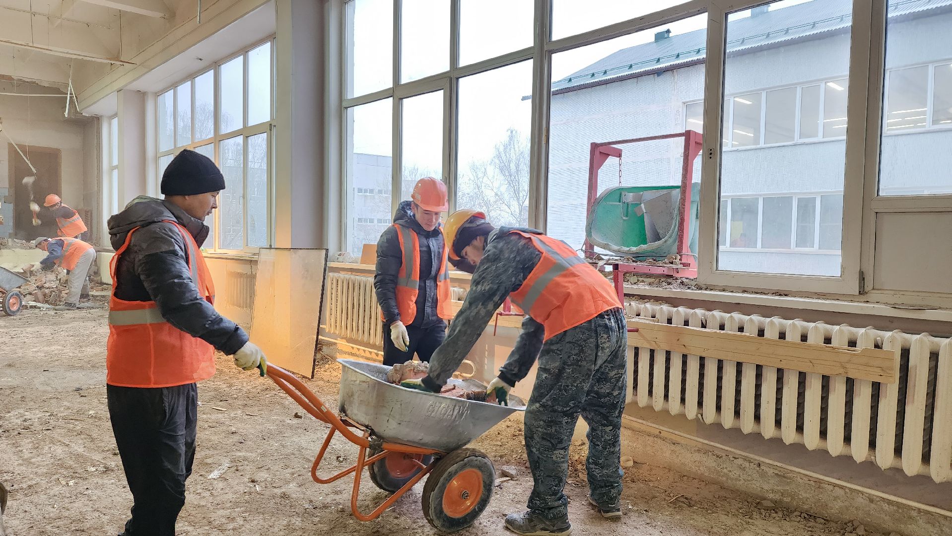 капремонт школы, истра, лицей, строительство,