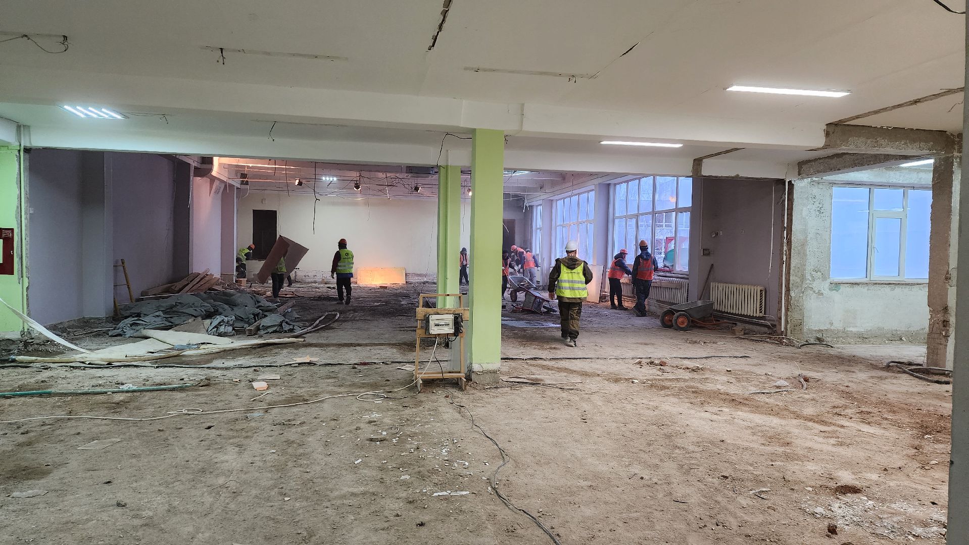 капремонт школы, истра, лицей, строительство,