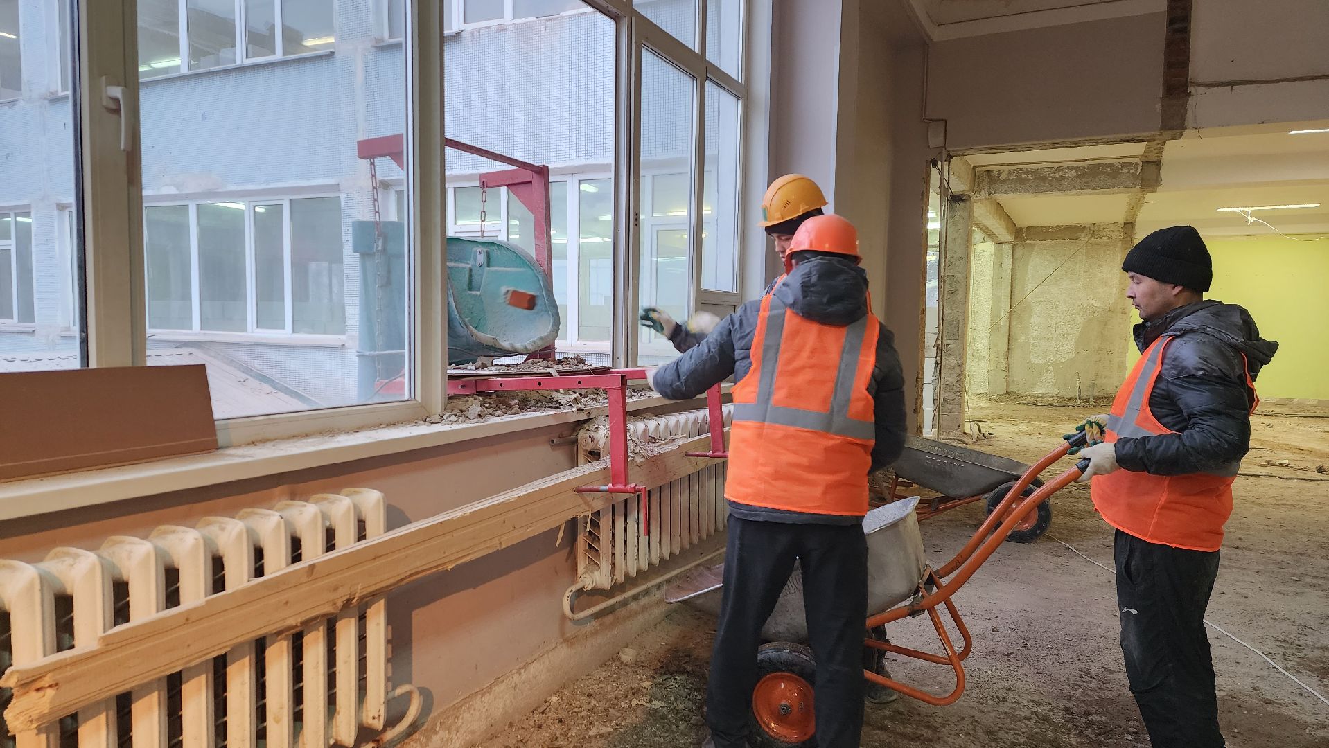 капремонт школы, истра, лицей, строительство,