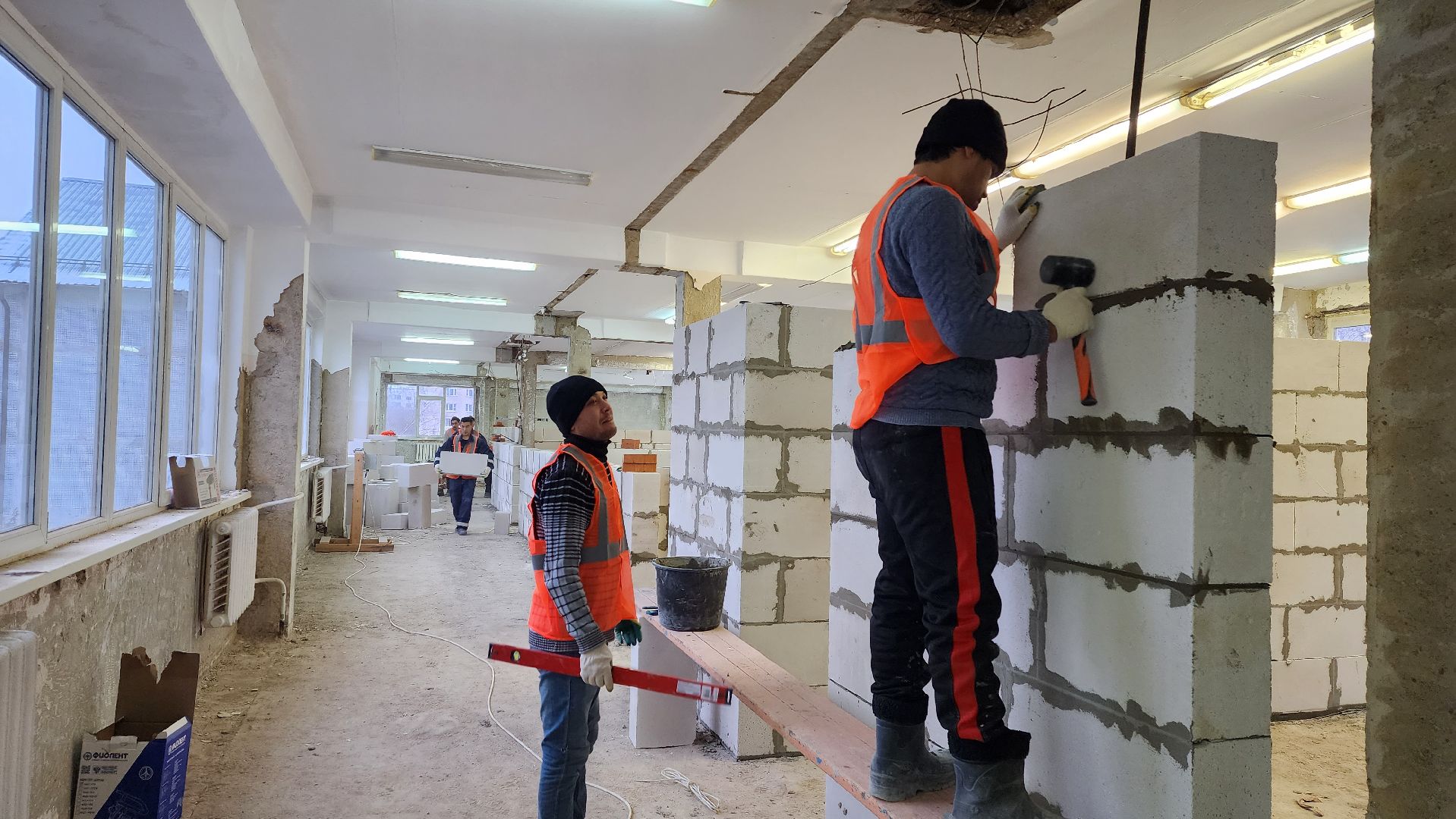 капремонт школы, истра, лицей, строительство,