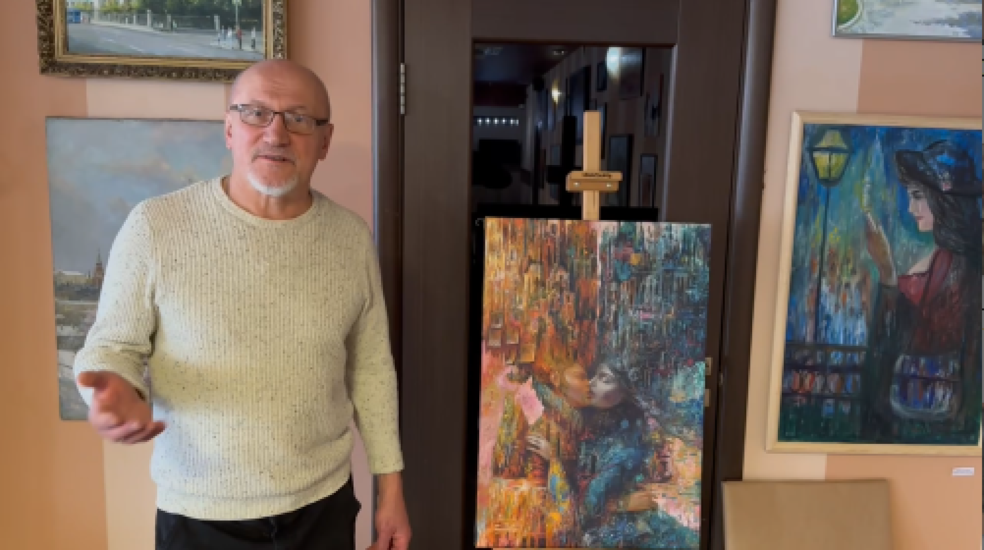 художественная выставка, художник,