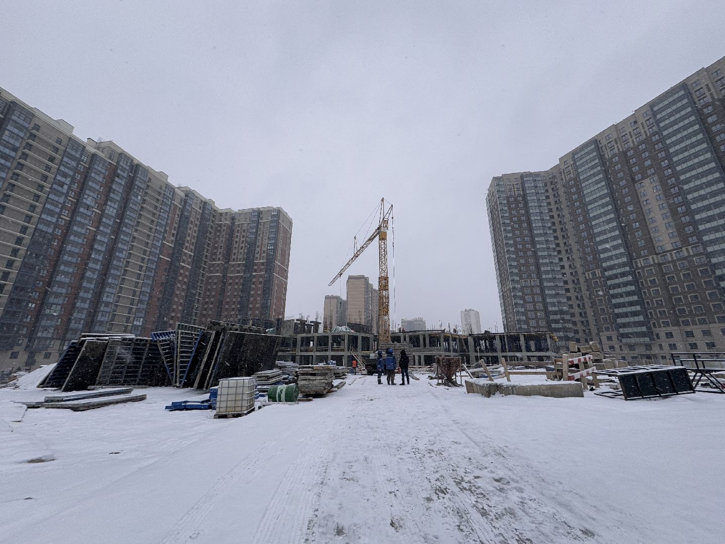 Новый детский сад в Одинцово, ЖК Союзный, Строительство, вертикалки,