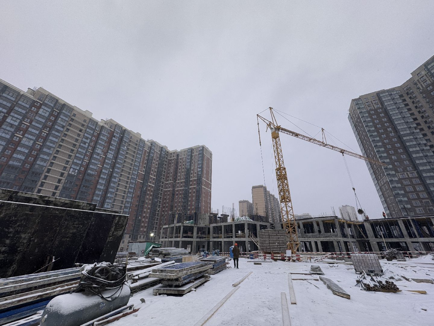 Новый детский сад в Одинцово, ЖК Союзный, Строительство, вертикалки,