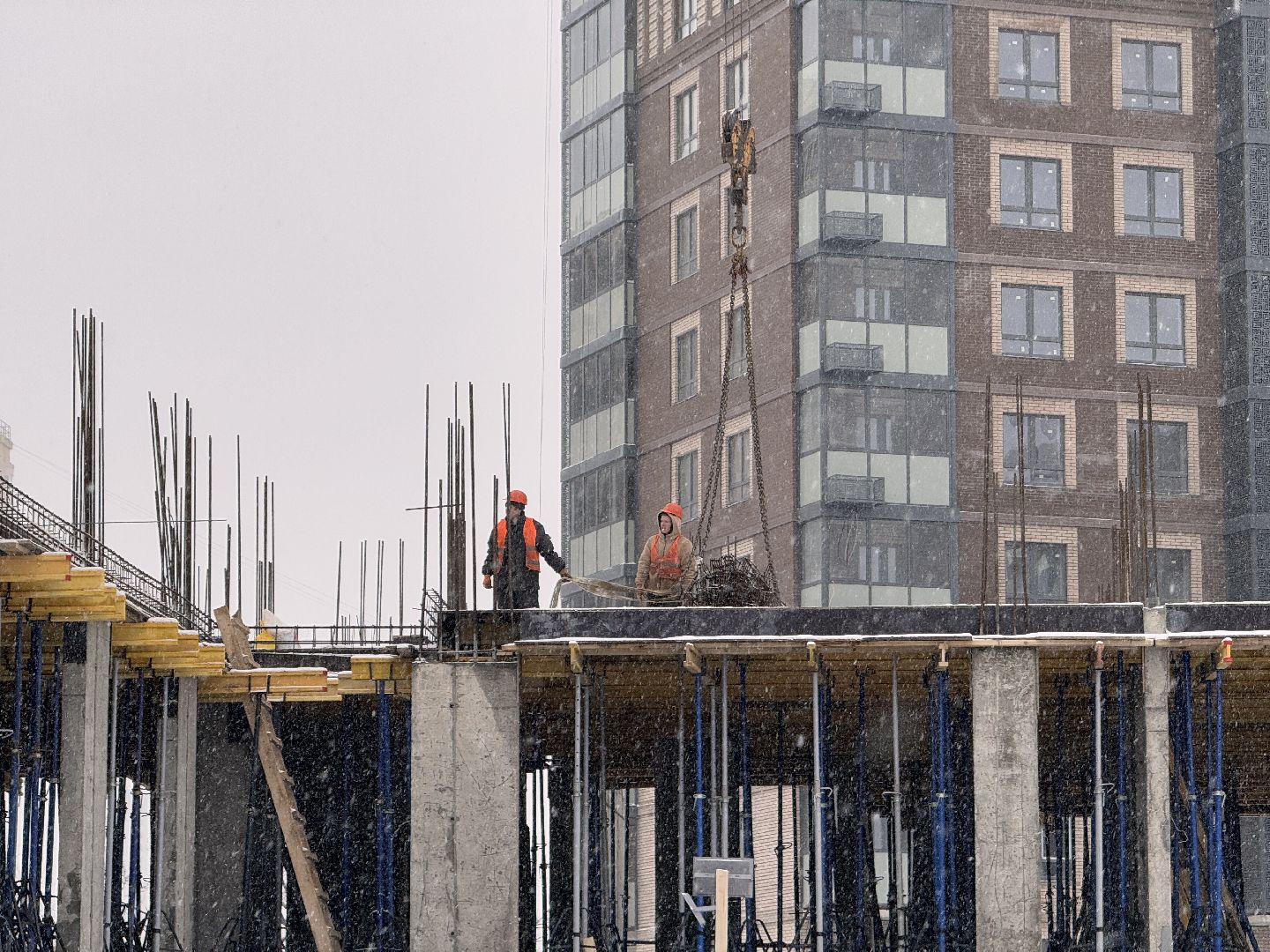Новый детский сад в Одинцово, ЖК Союзный, Строительство, вертикалки,