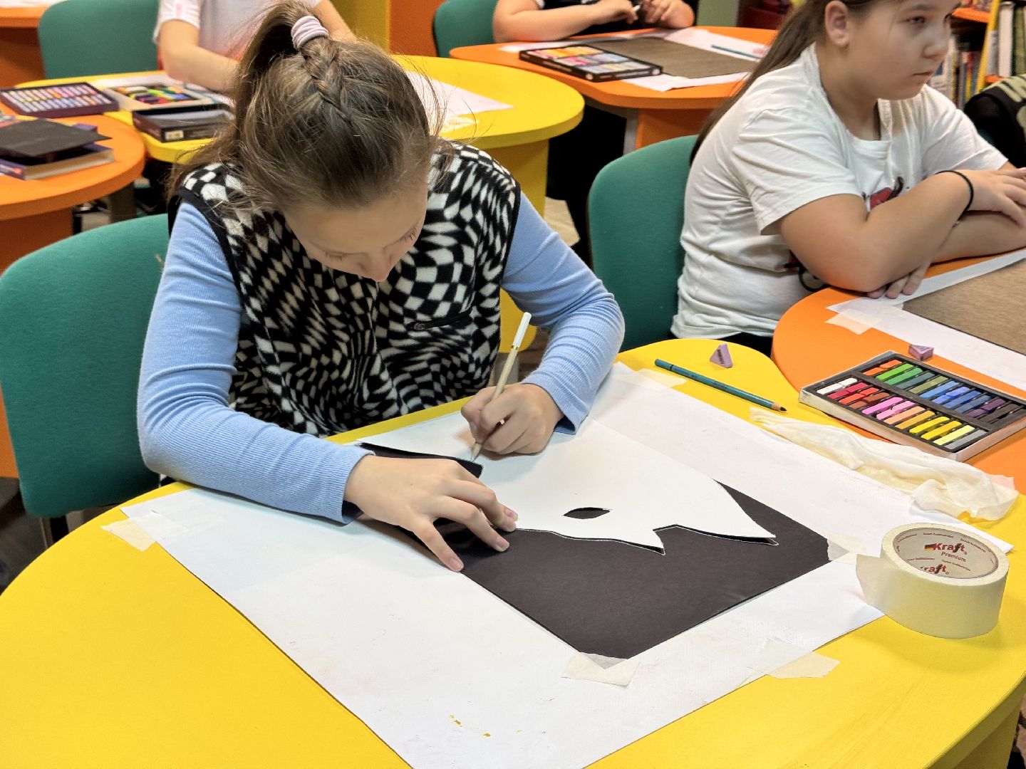 шаховская, изо, рисование, мастер класс,