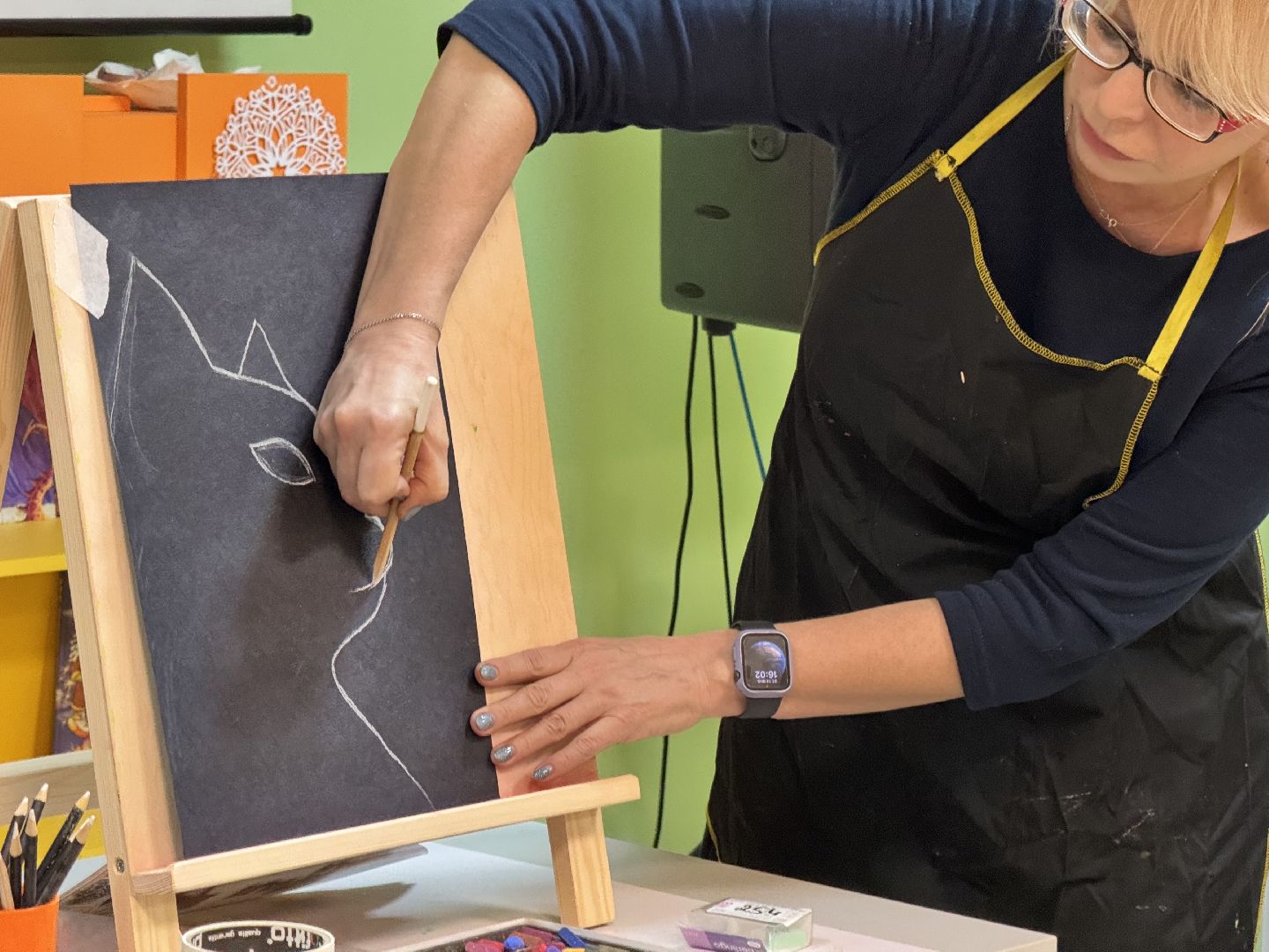 шаховская, изо, рисование, мастер класс,