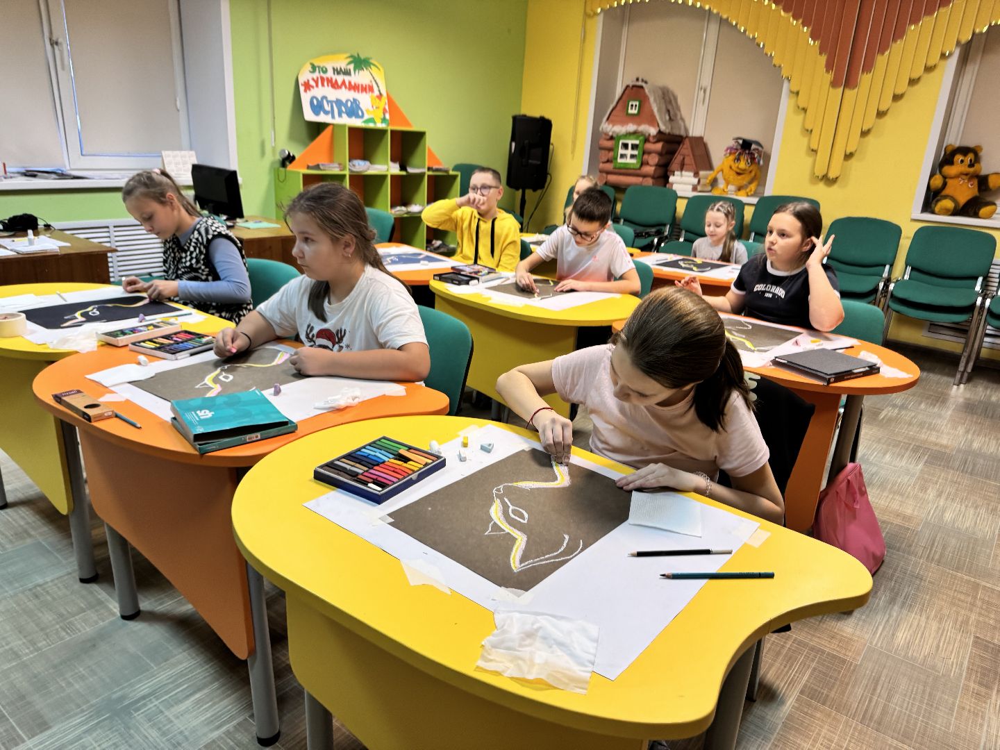 шаховская, изо, рисование, мастер класс,