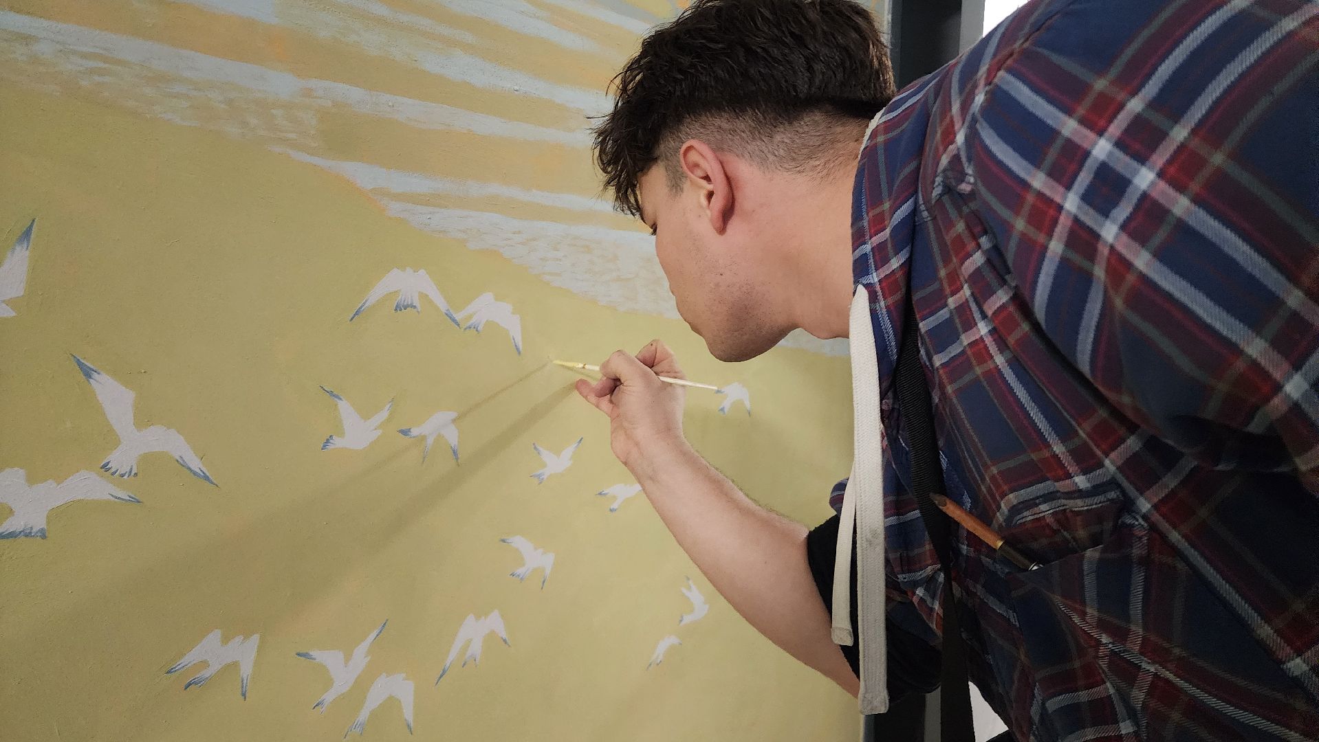 художник алексей шилов, монументальная живопись, Школа, Лобня,