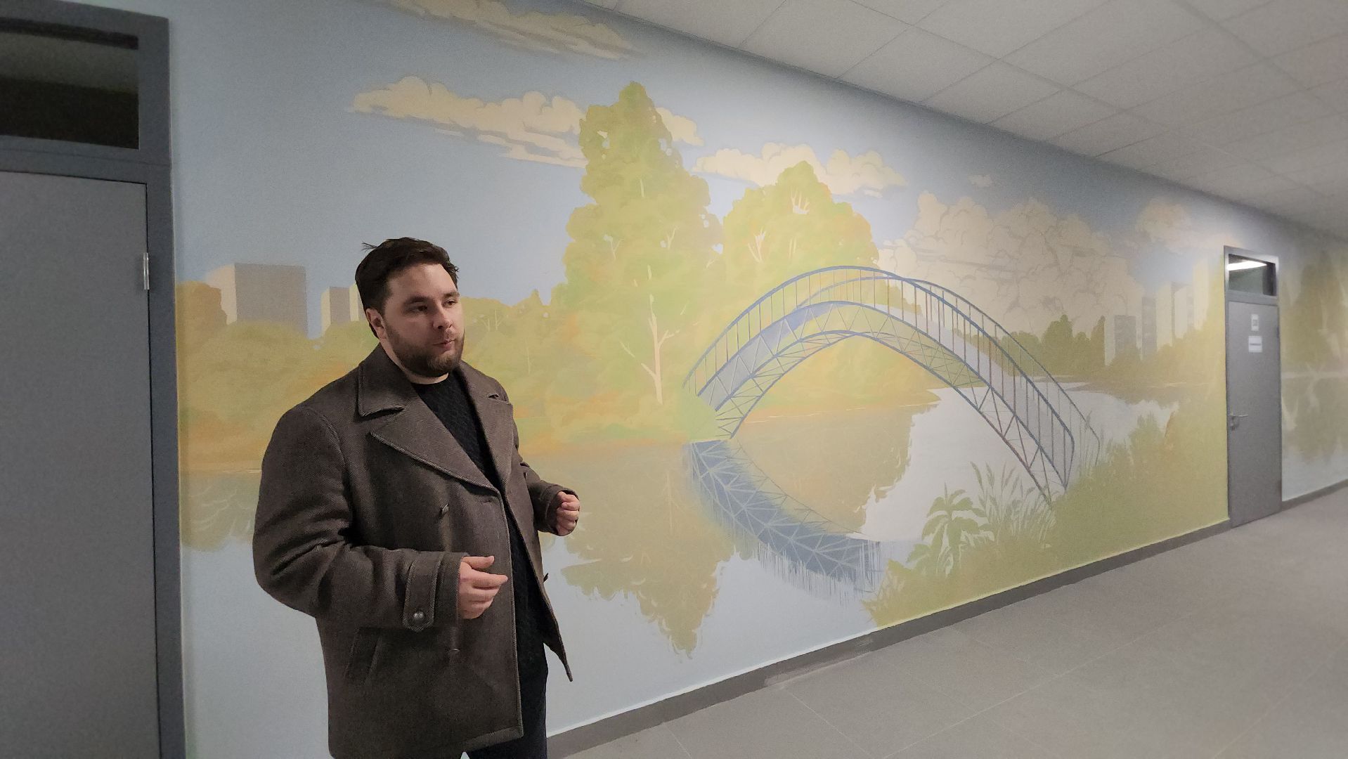 художник алексей шилов, монументальная живопись, Школа, Лобня,