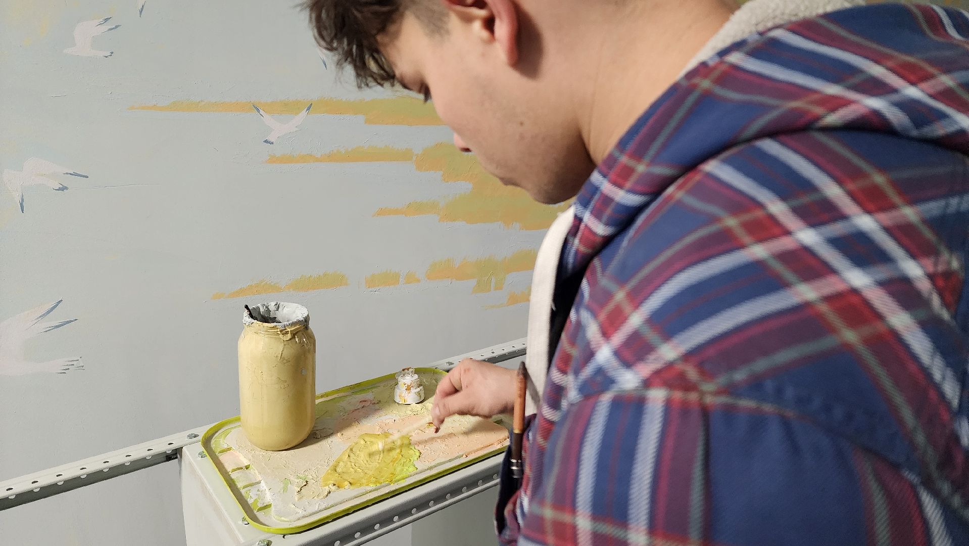 художник алексей шилов, монументальная живопись, Школа, Лобня,