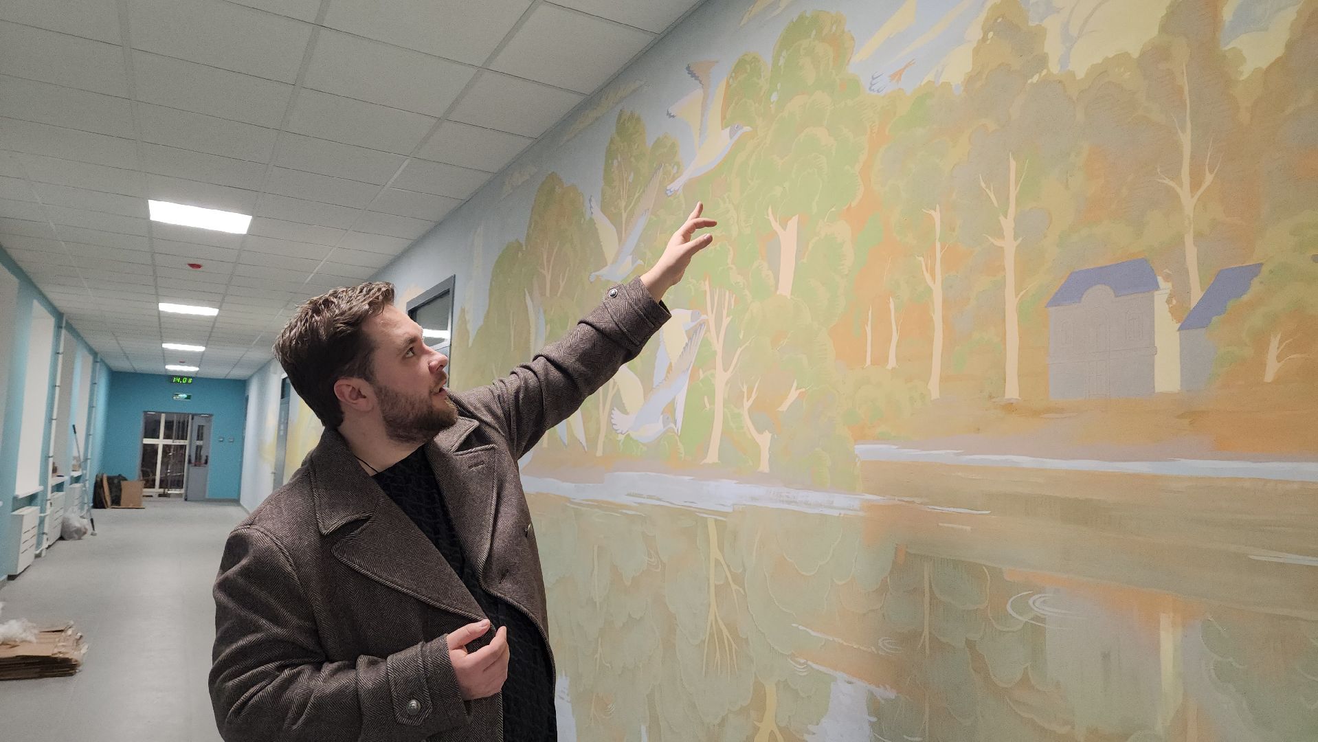 художник алексей шилов, монументальная живопись, Школа, Лобня,