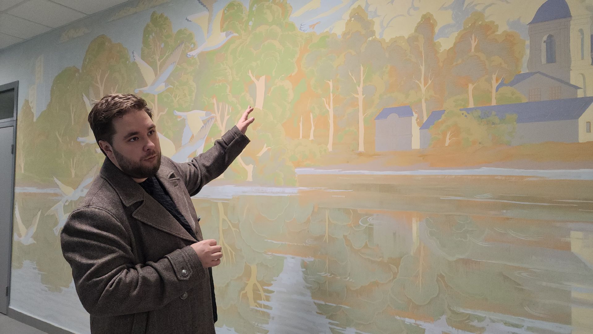 художник алексей шилов, монументальная живопись, Школа, Лобня,