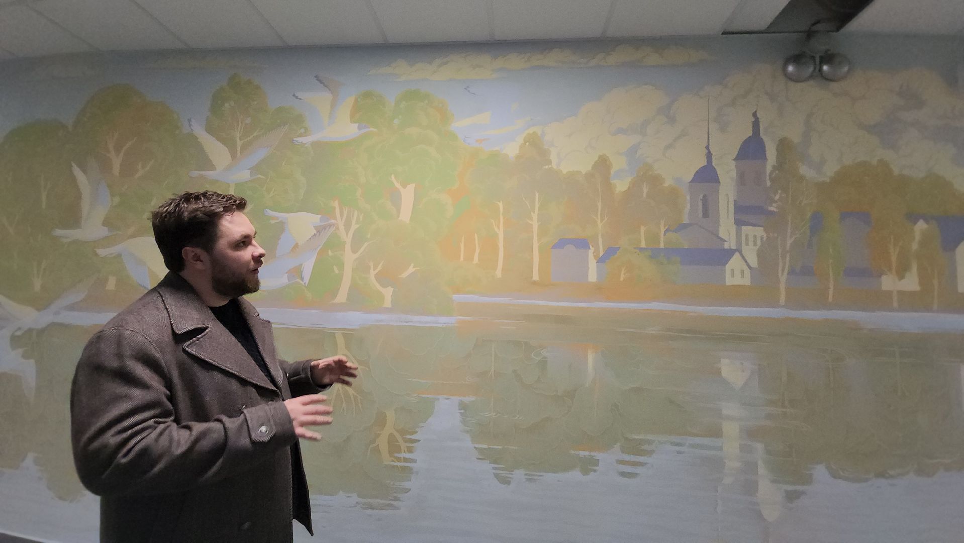 художник алексей шилов, монументальная живопись, Школа, Лобня,