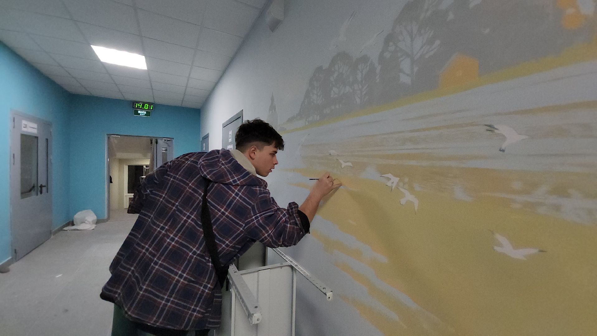 художник алексей шилов, монументальная живопись, Школа, Лобня,