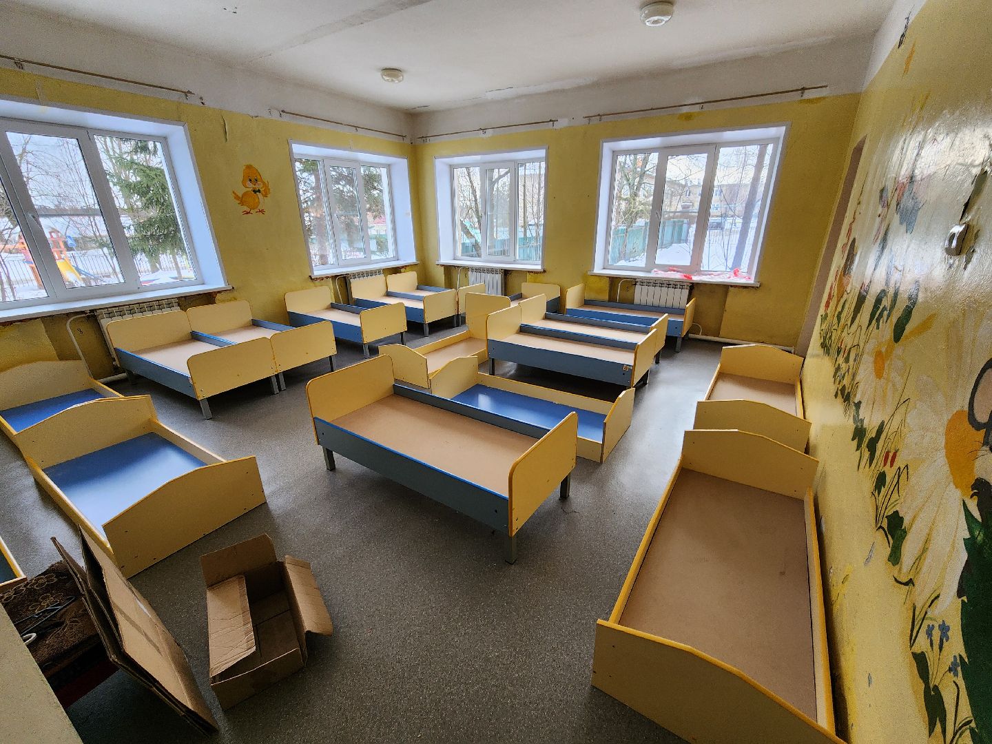 капитальныей ремонт, руза, рузский городской округ, детский сад, колюбакино, московская область, подмосковье,