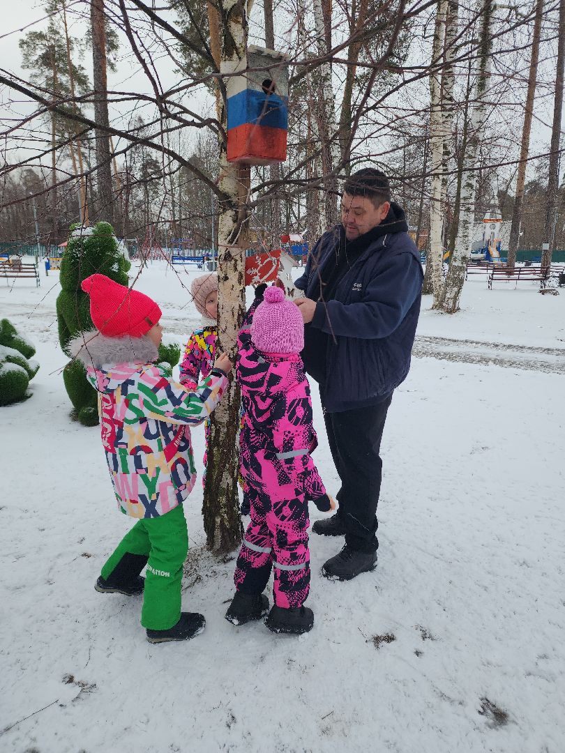 парк, птицы подмосковья, кормление птиц, акция в городском парке,