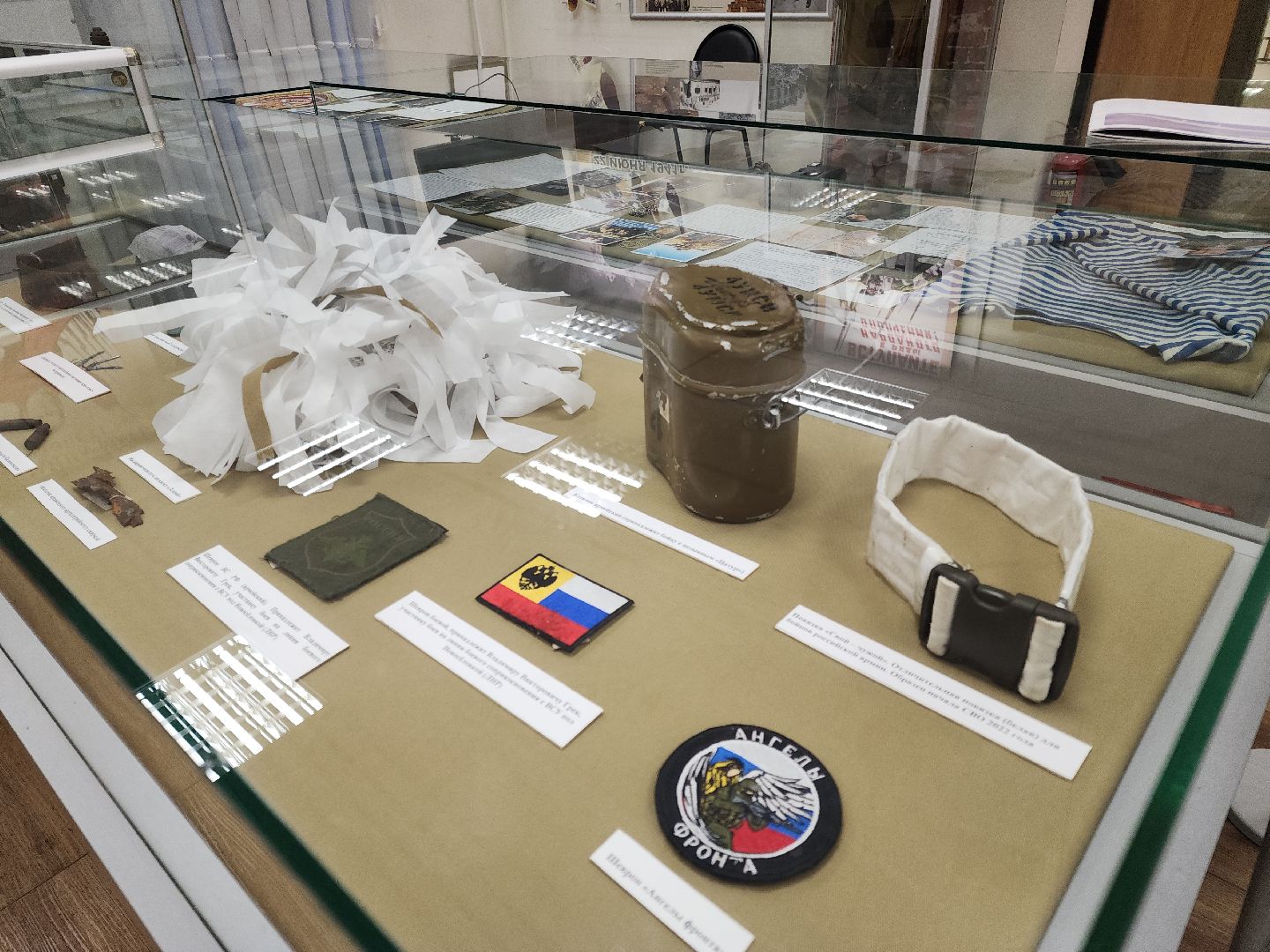 Подольск, Выставка, бойцы сво, Экспонаты,