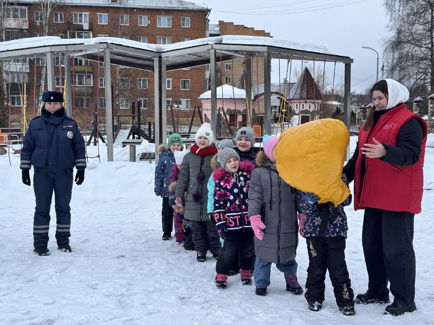 шаховская, госавтоинспекторы, игровая программа, городской парк, дети, пдд,