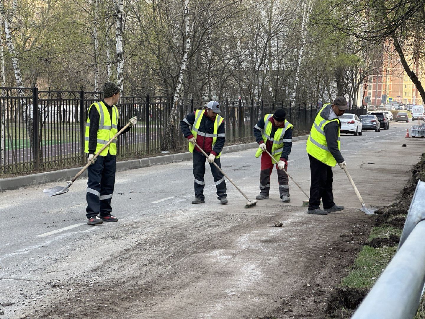 Реутов, ремонт дороги, замена асфальта, бордюрный камень
